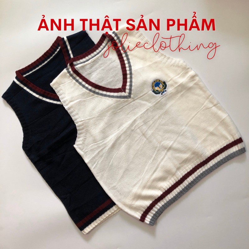 Áo Ghile Len Huy Hiệu Phong Cách Ulzzang Hàn Quốc