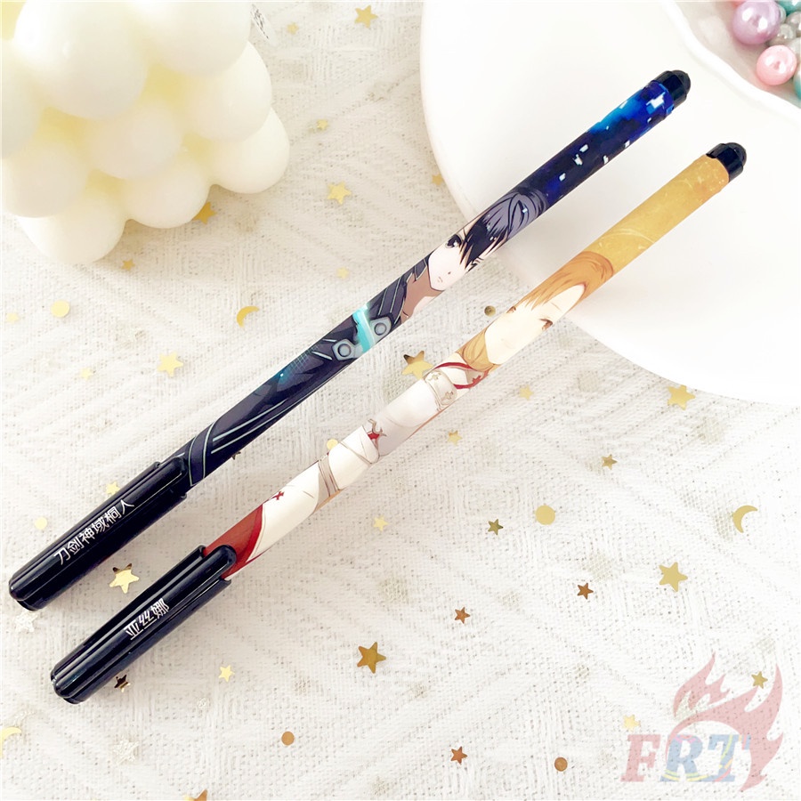 ❀ Bút In Hình Anime Sword Art Online Q-1 Độc Đáo ❀ 1 Bút Mực Nước SAO Kirito / Yuuki Asuna