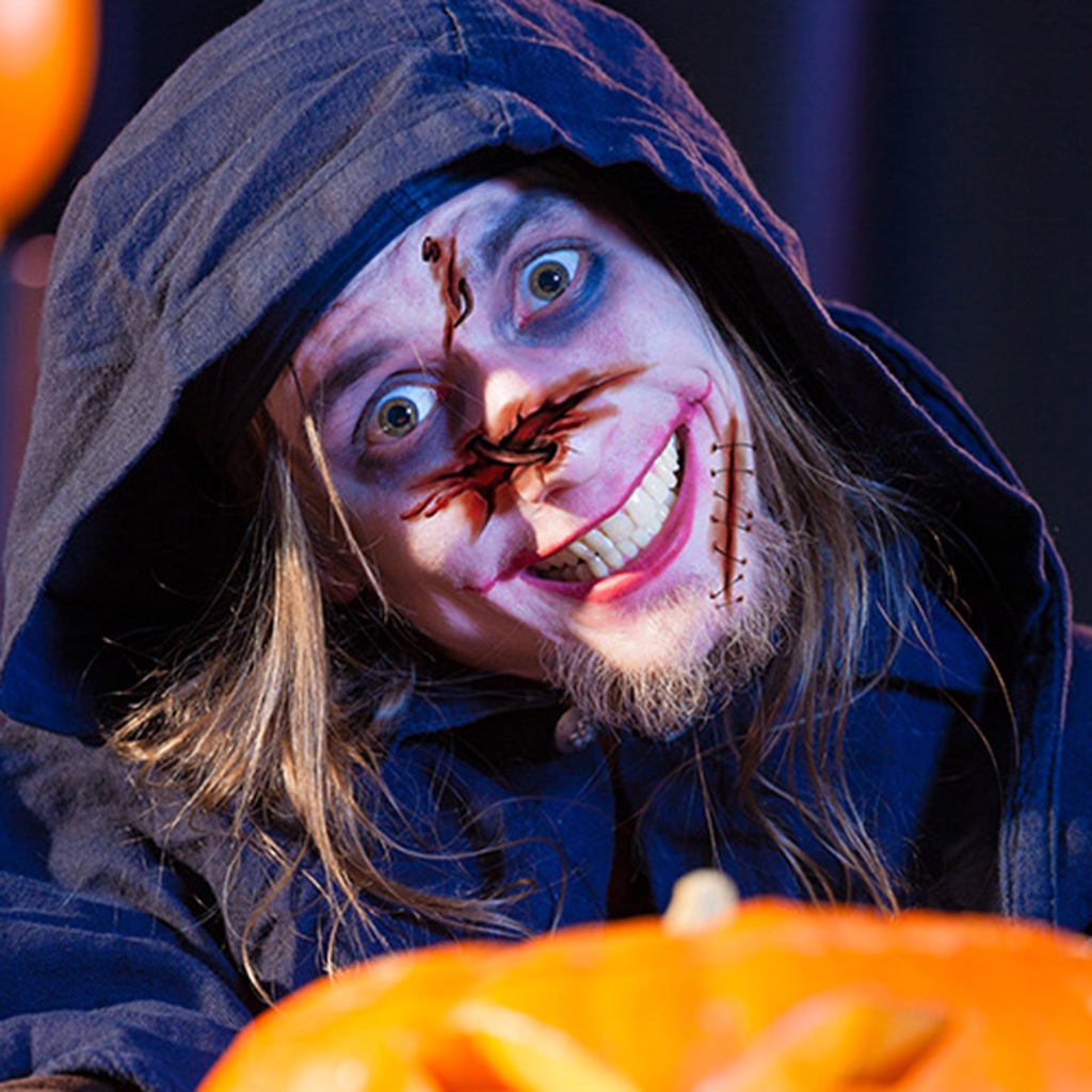 Bộ 10 Tấm Hình Xăm Dán Mặt Tạo Hiệu Ứng 3D Không Đau Dùng Hóa Trang Halloween
