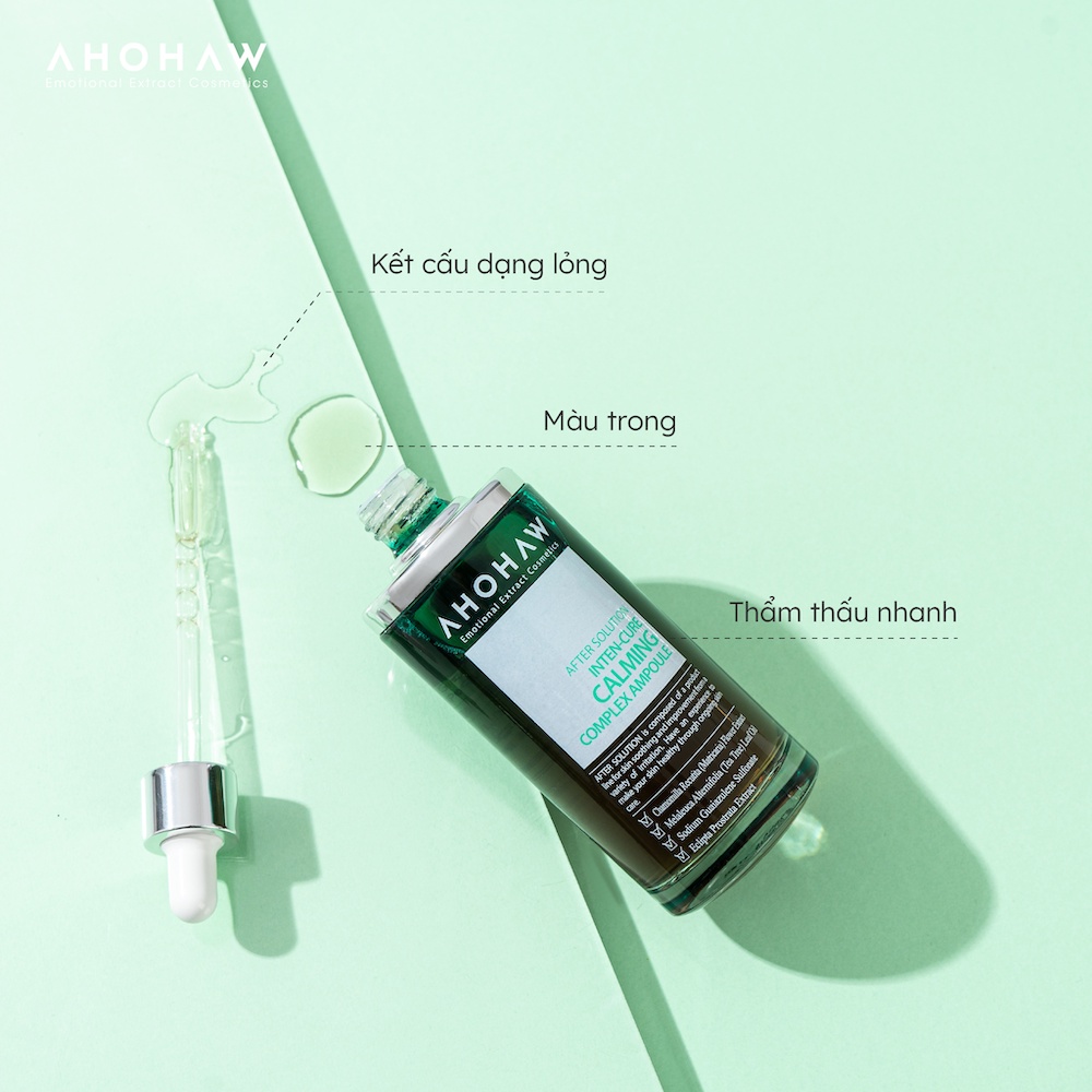 Tinh Chất Dưỡng Ẩm Ahohaw After Solution Inten Cure Calming Phục Hồi, Làm Dịu Da, Ngăn Ngừa Mụn