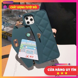 Ốp iphone đẹp ốp ví ip có dây đeo chéo 7plus/8plus/11Promax kèm theo dây đeo