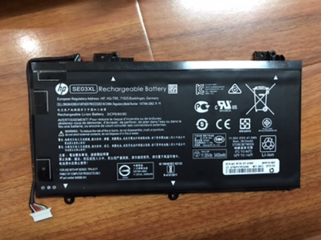 PIN  HP SE03XL, 14-AL, HSTNN-LB7G, HSTNN-UB6Z, TPN-Q171, 849568-421 - BẢO HÀNH ĐỔI MỚI 6 THÁNG