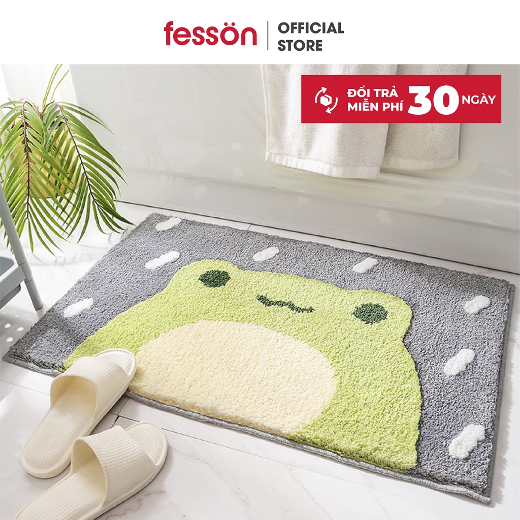 Thảm lau chân thấm nước chống trượt 3D Fesson cao cấp 45x65cm (chọn mẫu)