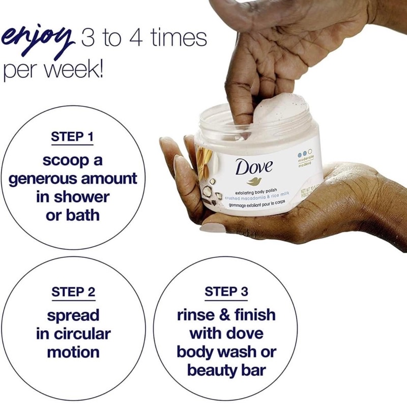 Tẩy Da Chết Dove - Bản Mỹ