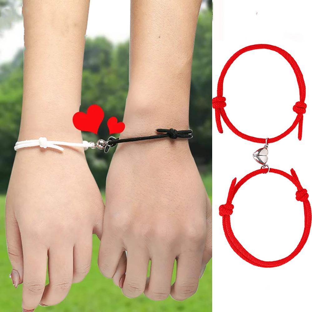 MXGOODS Vòng Tay Hợp Kim Mặt Hình Trái Tim Thời Trang Cho Cặp Đôi