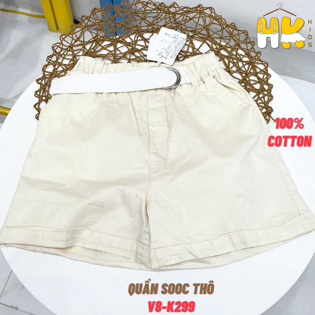 Quần sooc cho bé gái, chất thô cotton V8-K299