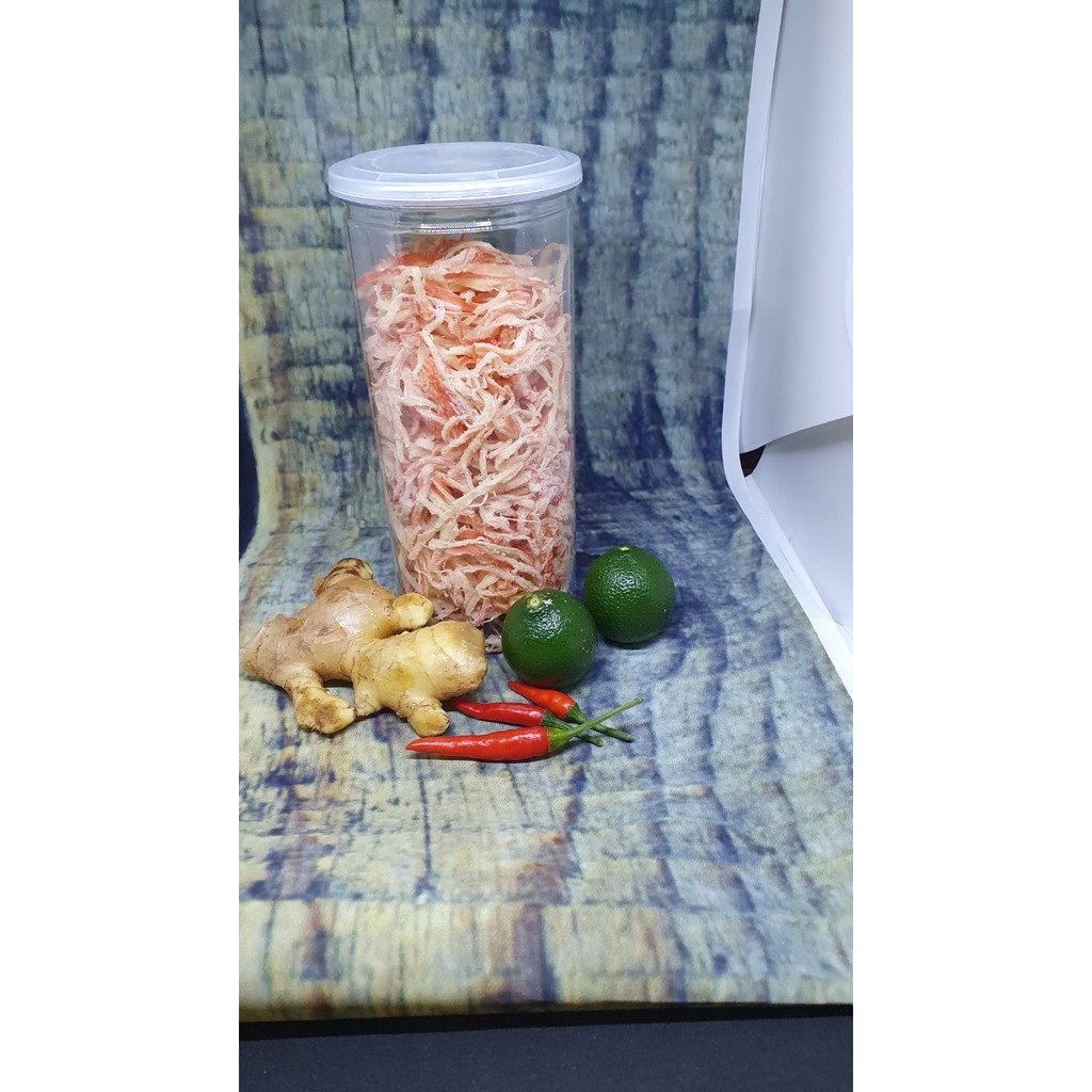 Khô mực xé sợi hấp nước dừa-300g