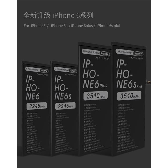 Pin dung lượng cao IPHONE 6 đến XS MAX-HÃNG REMAX-BH 6 THÁNG