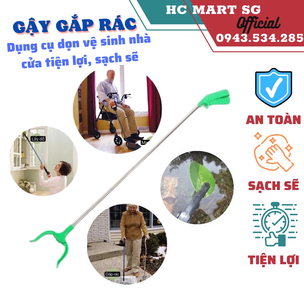 Gậy gắp rác Prota, Dụng cụ hỗ trợ gắp rác có thể gấp gọn tiện lợi chất lượng cao