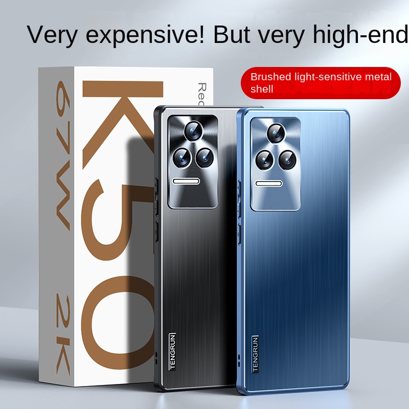 Ốp Điện Thoại Chống Sốc Bằng Thép Không Gỉ Cho Redmi K50 Pro