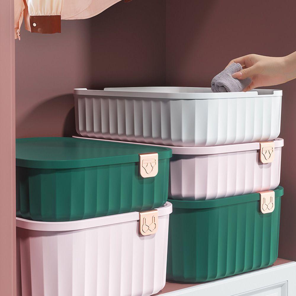 MUVAKO Hộp Đựng Đồ Lót / Vớ Bằng Nhựa Chia Ngăn Tiện Dụng Cho Gia Đình