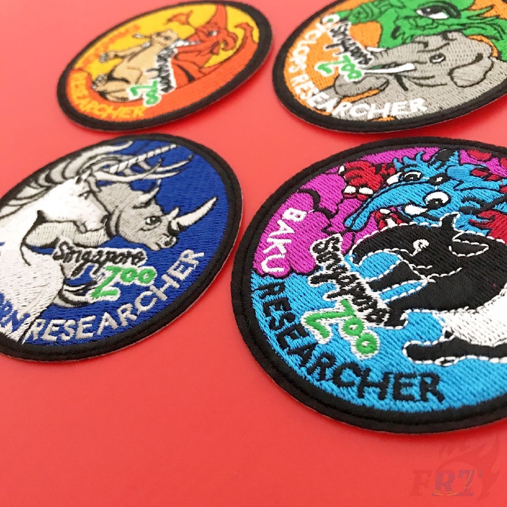 Miếng dán patch ủi hình các con thú（☸ Animals - Singapore Zoo Patch ☸）