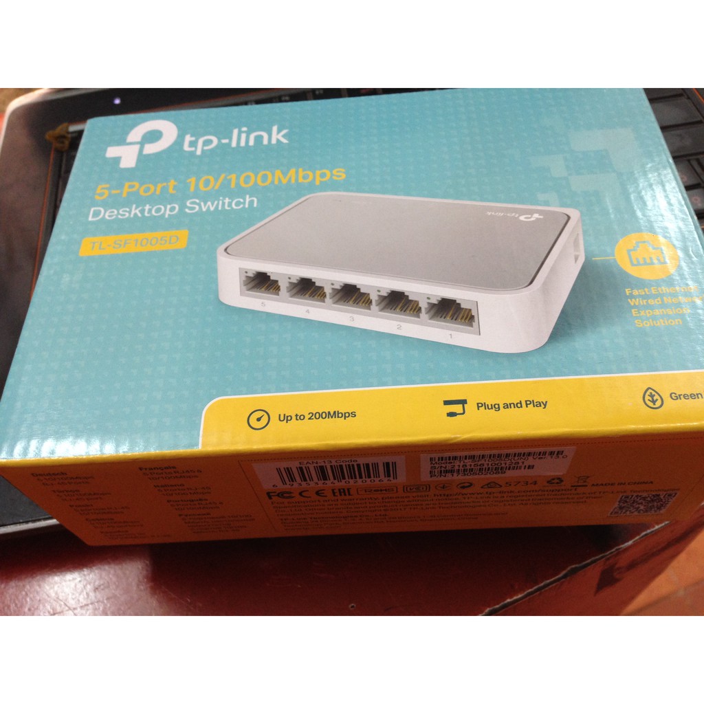 Bộ chia mạng Tplink 5 cổng - Switch TP-Link SF 1005D / 5-Port 10/100Mbps