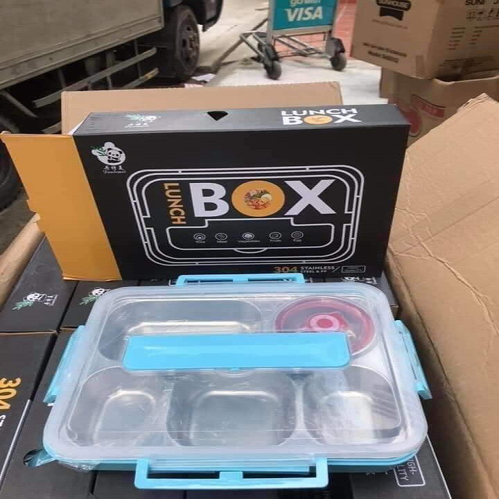 KHAY CƠM 5 NGĂN INOX 304