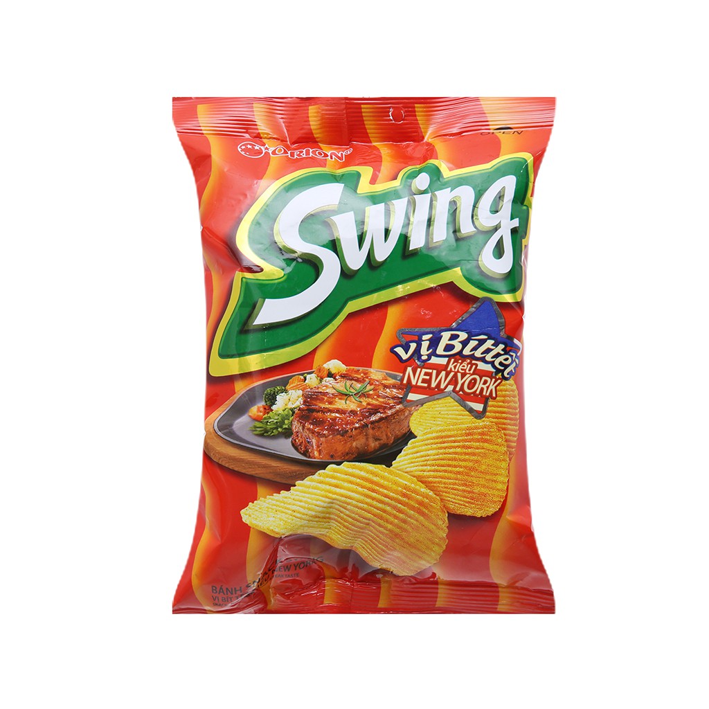 Snack khoai tây vị bít tết kiểu New York Swing gói 48g