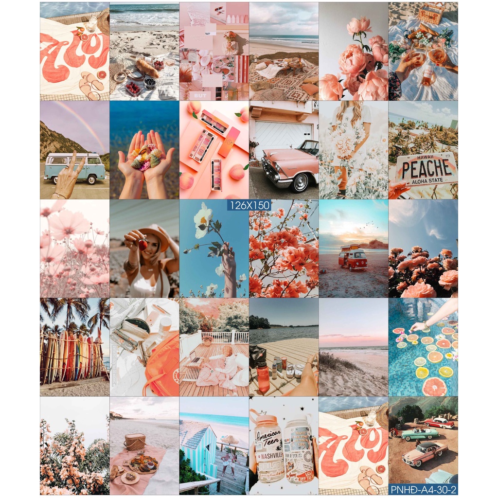 Combo Set 50 tờ Decal dán tường trang trí khổ A4,A5 - Trang trí Phòng ngủ Hiện đại PNHĐ2