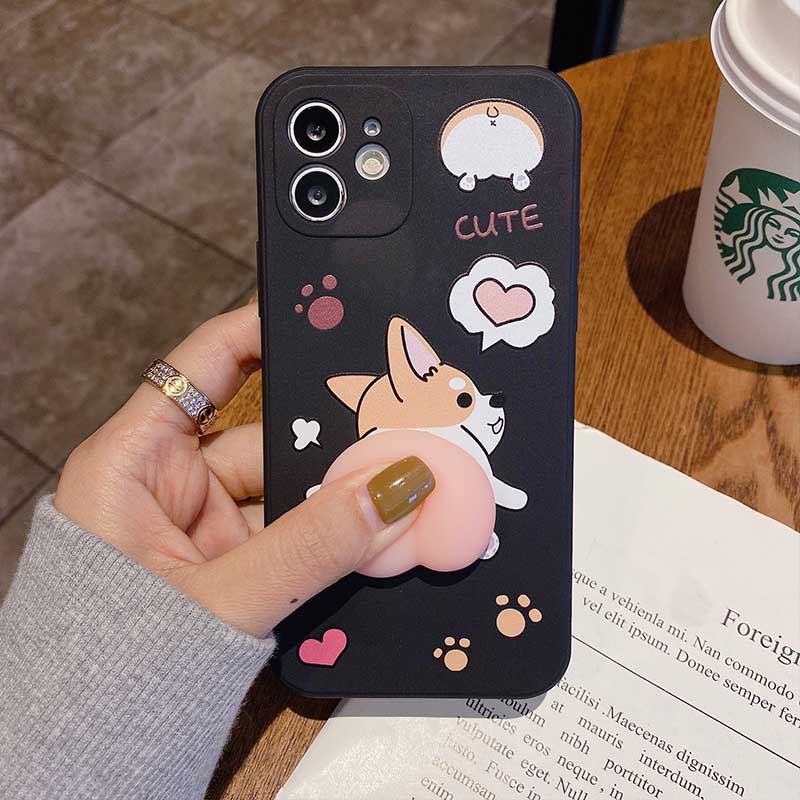 Ốp điện thoại họa tiết chú cún Corgi đáng yêu cho Iphone11 12 Pro Max 6 6s 7 8 Plus X Xs Xr Xsmax | BigBuy360 - bigbuy360.vn
