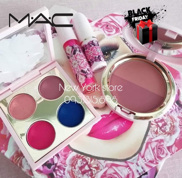 (Có bill US) Set 4 màu mắt MAC fullsize chính hãng USA