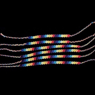 Vòng tay tình bạn cầu vòng zigzag