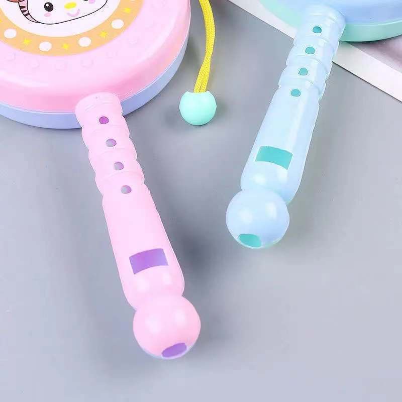 Đồ chơi trống lắc đáng yêu bằng nhựa nhiều màu sắc cho bé sơ sinh