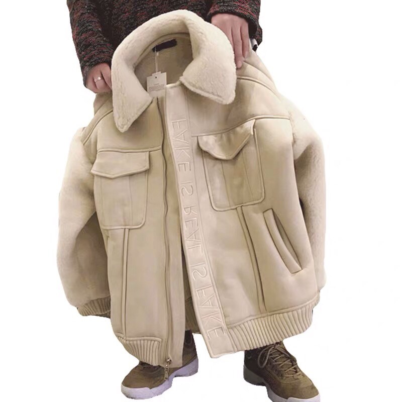 [ Sẵn ĐEN 2XL] Áo khoác da lộn tay lông | BigBuy360 - bigbuy360.vn
