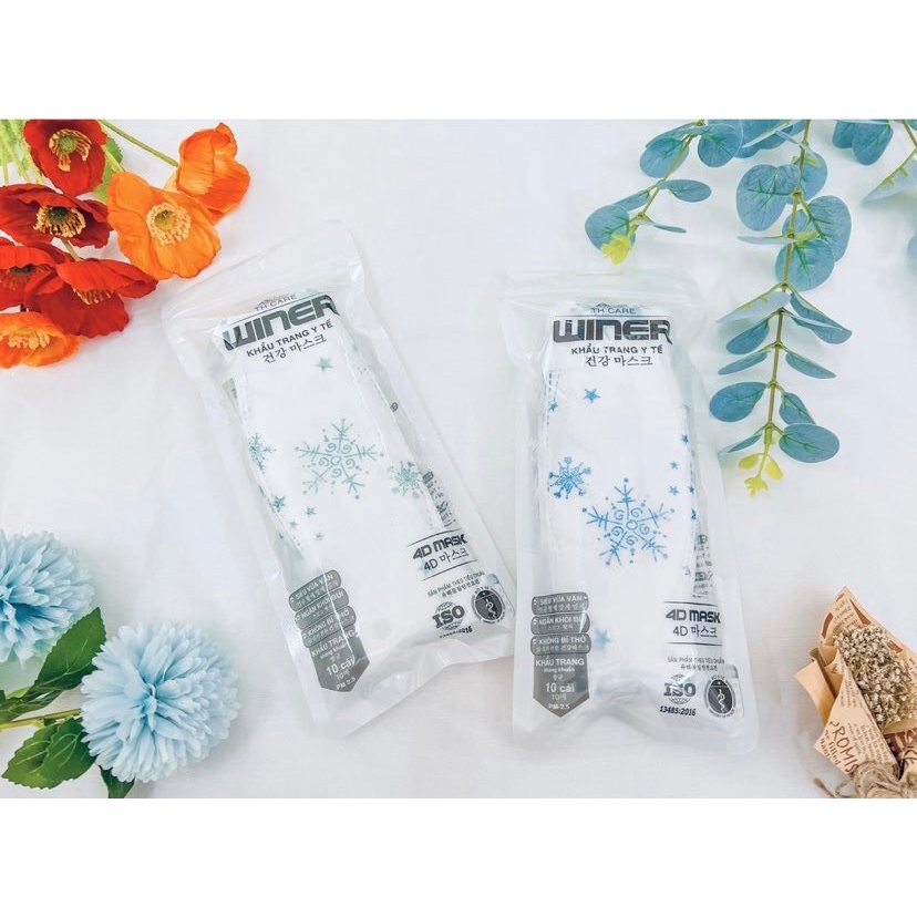 Khẩu trang KF94 WINER 4 Lớp Kháng khuẩn,thiết kế ôm sát mặt,chống nắng,tia UV