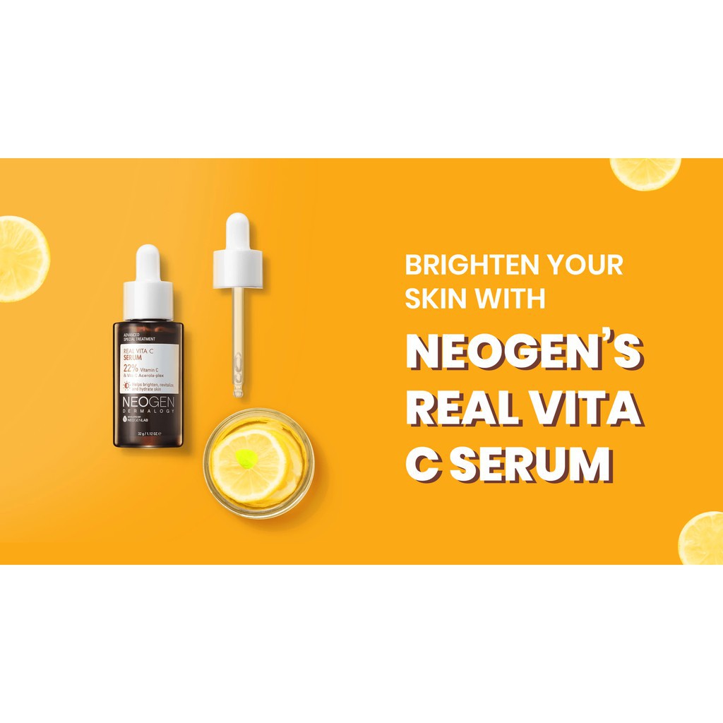 Siêu Tinh Chất Mờ Thâm Dưỡng Trắng Vitamin C SAP Neogen Dermalogy Real Vita C Serum 32g