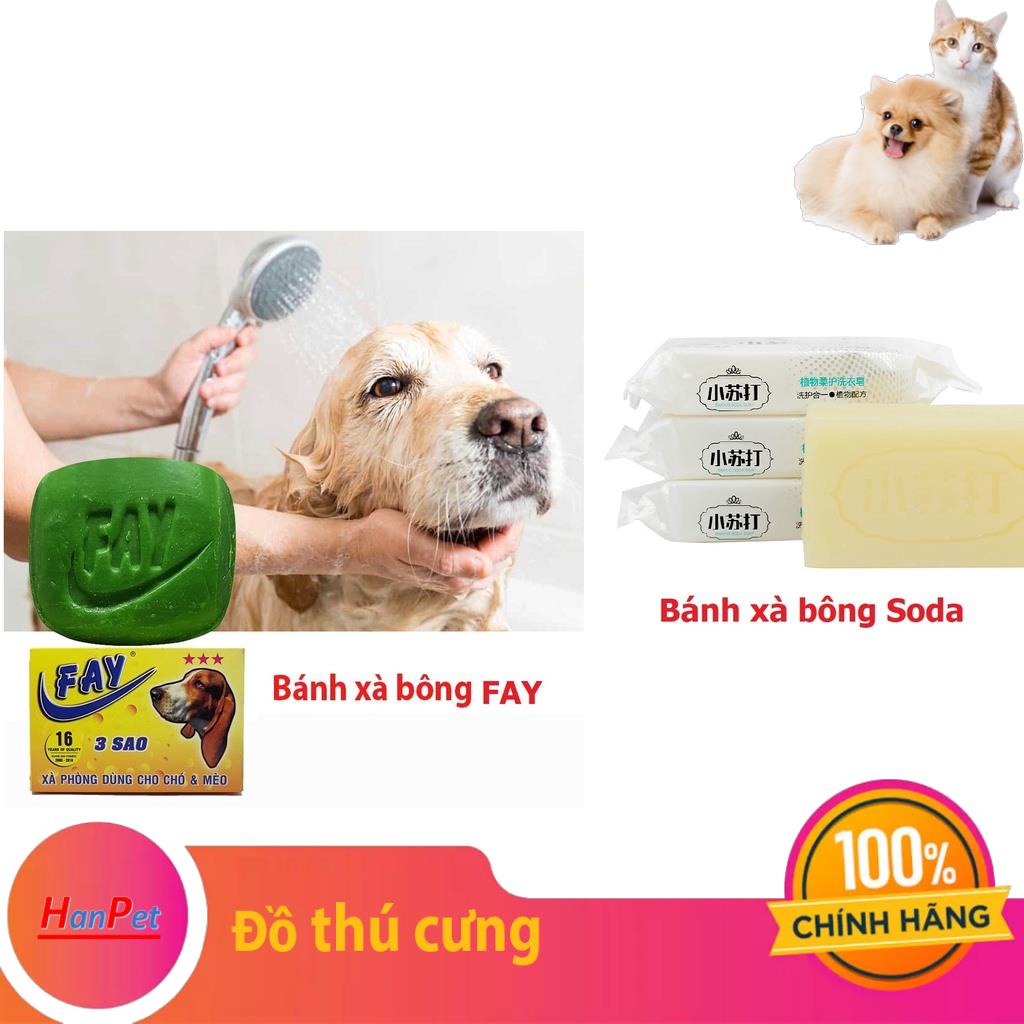 Bánh Xà bông tắm chó mèo FAY 3 sao cục 100gr sạch ve bọ chét, thơm lâu hơn