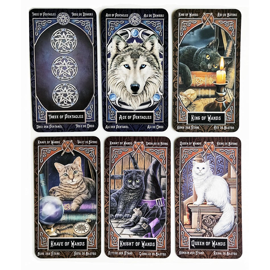 Tarot familiars Cards lisa parker Board Game Deck Spanish divination game 78 Cards