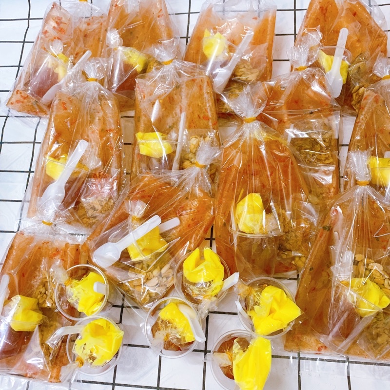 Bánh Tráng Dẻo Tôm Chấm Sốt Bơ Me - Bánh tráng Me Bơ Tây Ninh