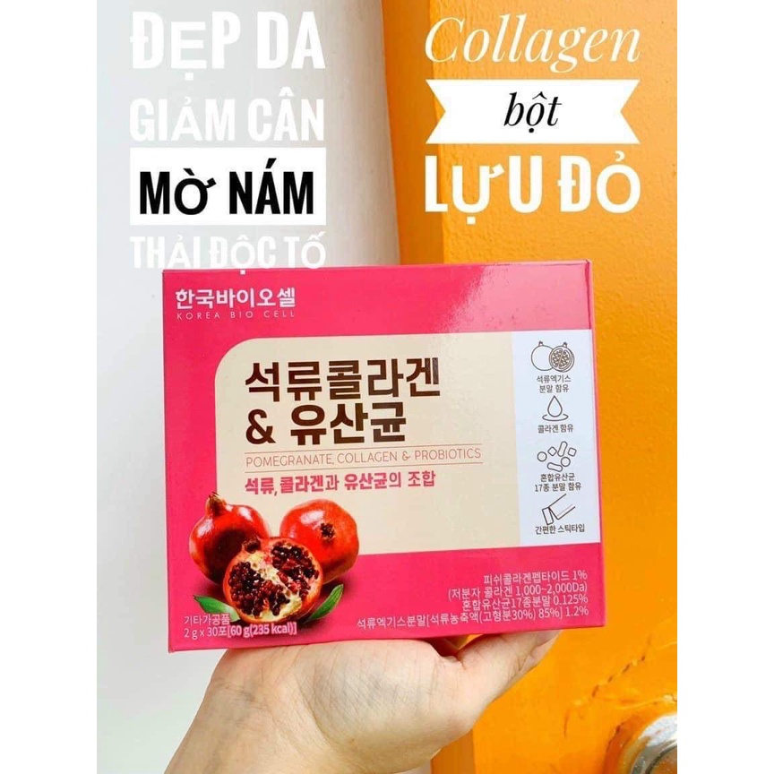 Bột colagen lựu đỏ hàn quốc - đẹp da - collagen lựu đỏ - ảnh sản phẩm 3