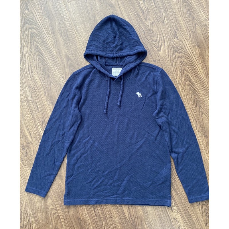 Áo Abercrombie &amp; Fitch dệt kim tay dài có nón - Hàng xuất dư