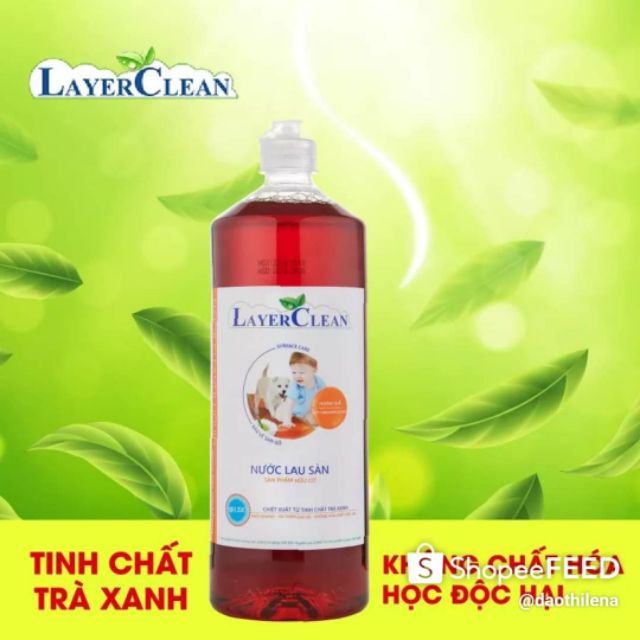 Nước lau sàn hữu cơ Layer Clean hương Quế 1,25l