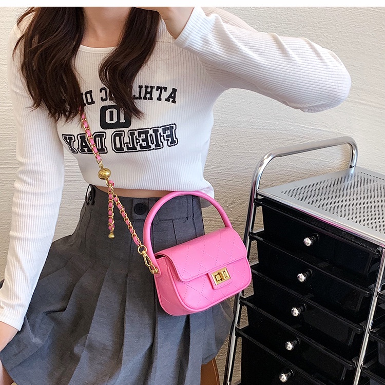 Túi đeo chéo IELGY họa tiết hình thoi thời trang dành cho nữ