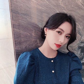 BÔNG TAI PHA LÊ ĐỎ HÌNH TIM - MELY 1275