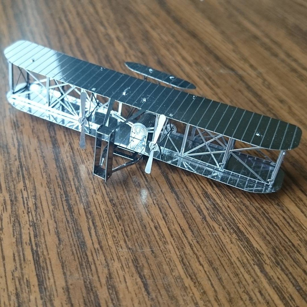 Mô Hình Lắp Ghép 3D Kim Loại Tự Ráp Máy Bay Wright Flyer 1903 - Chưa Lắp