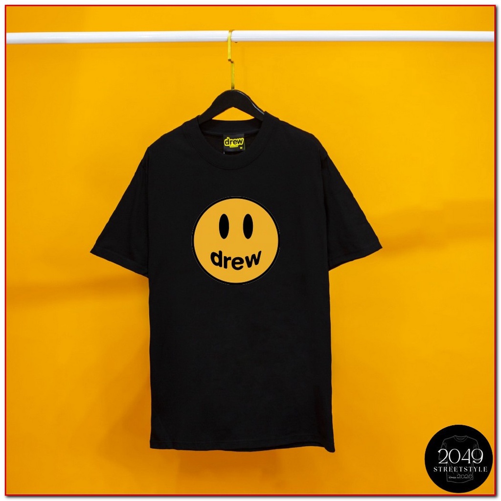 Áo thun tay lỡ DREW House Mặt cười 2049 Streetstyle, Áo thun unisex nam nữ form rộng oversize chất liệu Cotton ST06