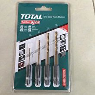 Total - tacsd4041 bộ mũi khoan kim loại đuôi gài lục giác