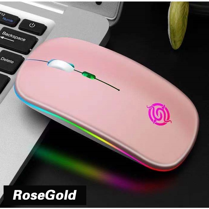 Chuột Quang Không Dây 2.4Ghz Với ĐầU CắM usb Và ĐèN led Cho Laptop Notebook BM110