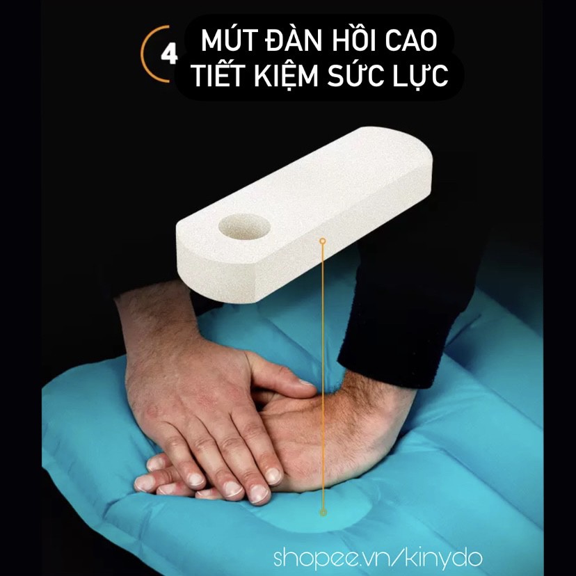 ĐỆM NGỦ TỰ BƠM HƠI DÀY DẶN LIỀN GỐI NGỦ LỀU NGOÀI TRỜI NGỦ TRƯA CHỐNG ẨM CÁCH NHIỆT NATUREHIKE NH18Q001-D