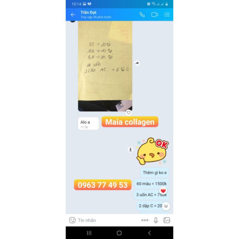 Số 1 Uốn ,Ép Maia-1000ml