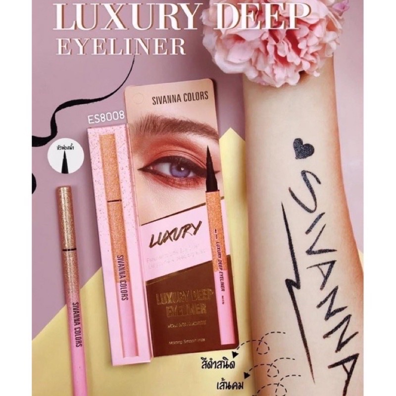 Kẻ Mắt Nước Sivanna Colors Luxury Deep Eyeliner Thái chính hãng
