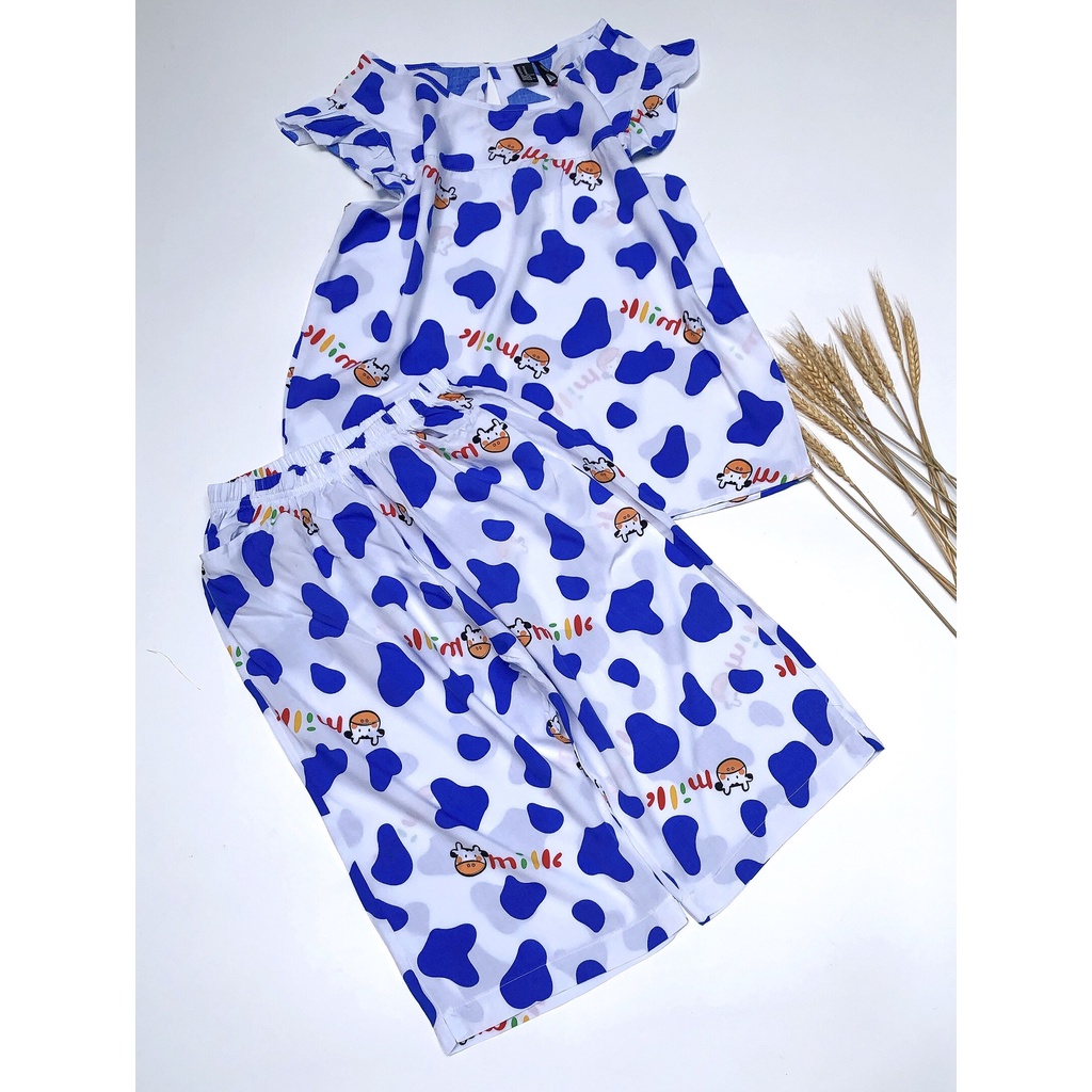 F21 LỬNG CÁNH TIÊN - ĐỒ BỘ MẶC NHÀ VẢI LANH MÁT MẺ CHO  CÁC BẠN NỮ