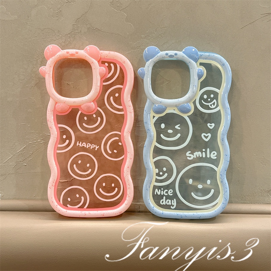 Ốp Điện Thoại Mềm Trong Suốt In Hình Mặt Cười Cho iPhone 14 13 12 11 Pro Max X XR Xs Max 8 7 6 6s Plus SE 2020