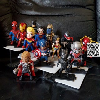 1586 Mô hình chibi lực lượng siếu Anh hùng Marvel Avengers nhiều nhân vật Spider Man Thanos Venom Ant man,...
