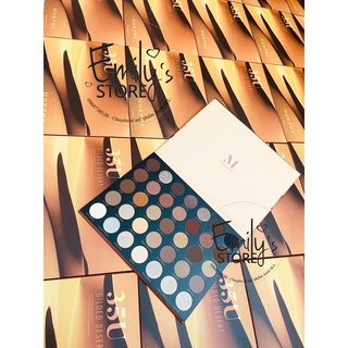 Bảng màu mắt Morphe 35U Gilded Desert màu nâu nude vàng cam như ánh màu của sa mạc