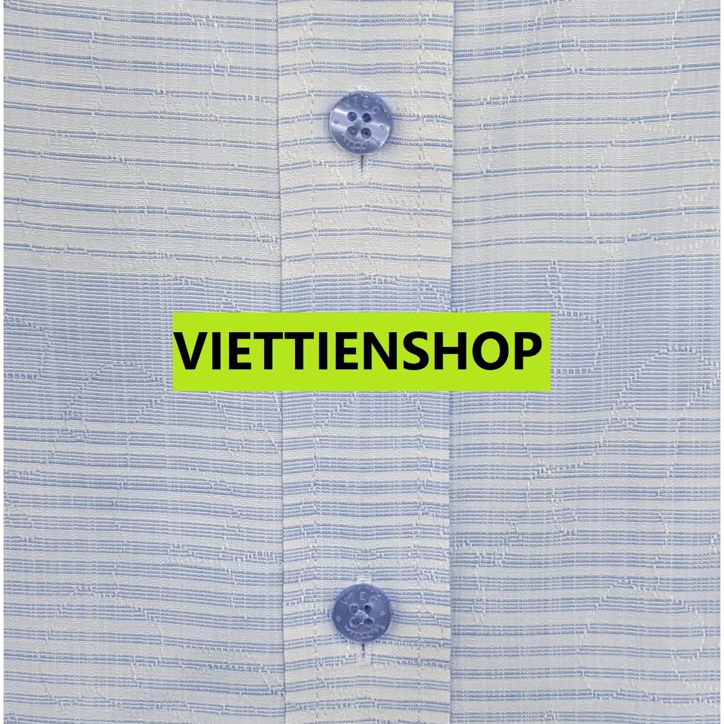 ÁO SƠ MI VIỆT TIẾN DÀI TAY VẢI TRE KẺ SỌC