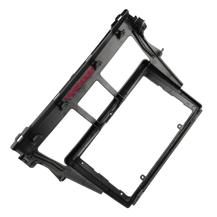 Mặt dưỡng xe Vios cho lắp màn hình 9 In 2006-2012 Kèm rắc nguồn - Màu bạc Kèm