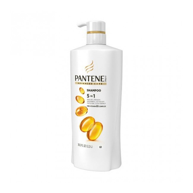 Dầu Gội Pantene Mỹ Advanced Care 5 In 1 - 1.13L Shampoo 5 In 1 Pro Vitamin B5 Complex