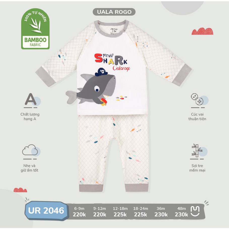 Uala Bộ cài vai sợi tre UR2046